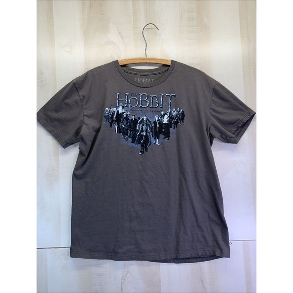 The Hobbit An Unexpected Journey Licensed Movie T Shirt Gray Adult Unisex-4754 - Picture 1 of 7